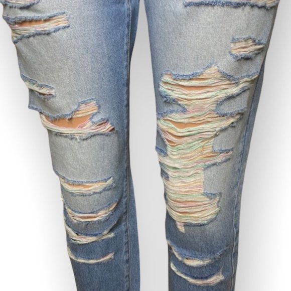 Rainbow Thread KanCan Boyfriend Jeans - Picture 4 of 5